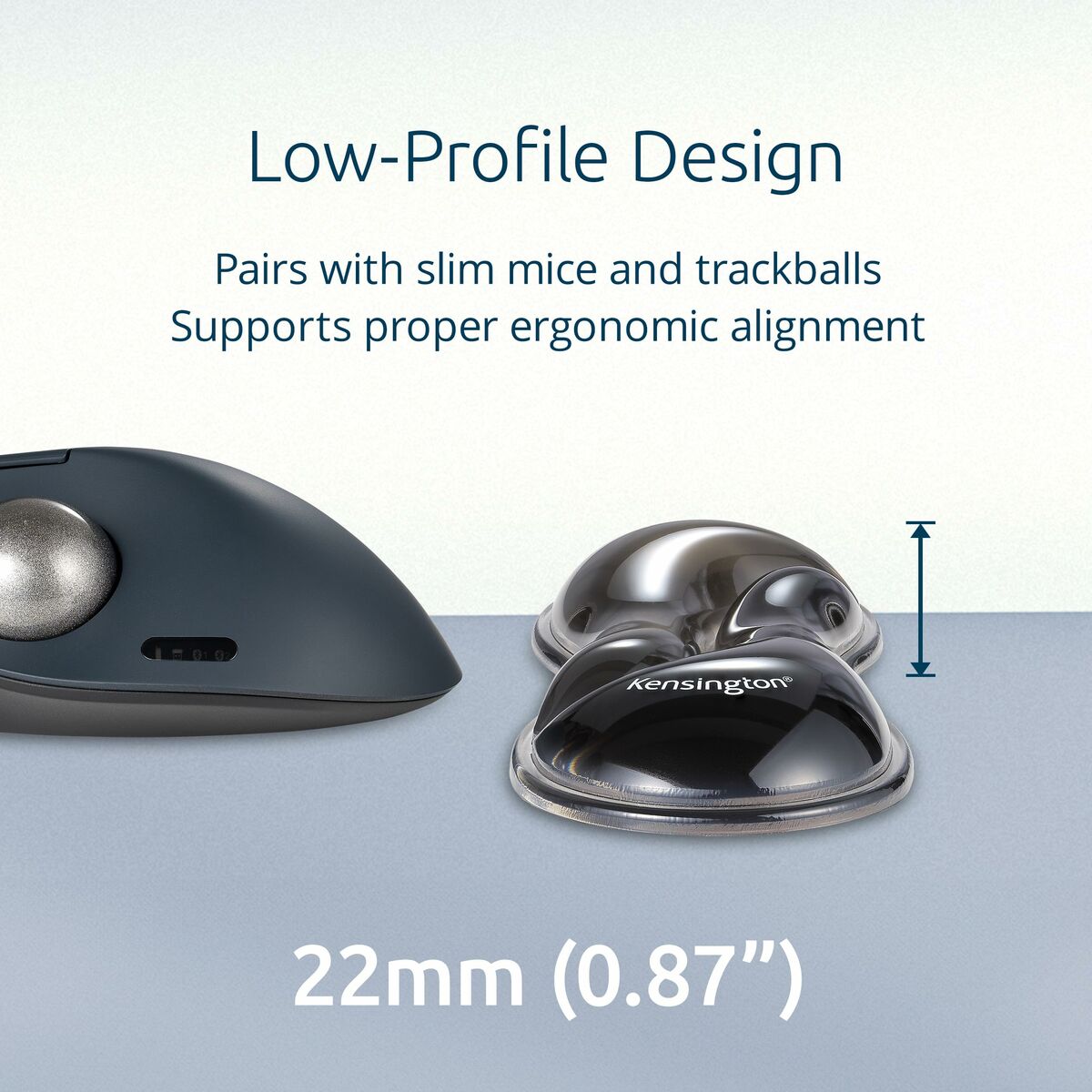 Slim Duo Gel Mouse/Trackball Wrist Rest