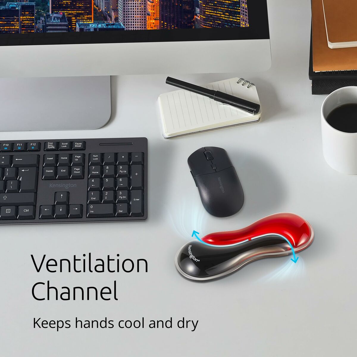 Slim Duo Gel Mouse/Trackball Wrist Rest