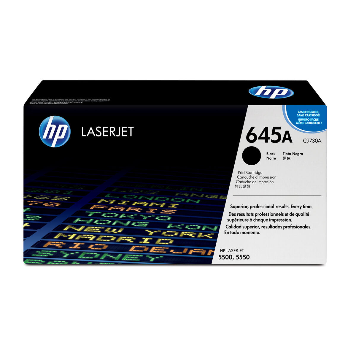 HP 645A original Colour LaserJet Toner cartridge C9730A black standard capacity 13.000 pages 1-pack
