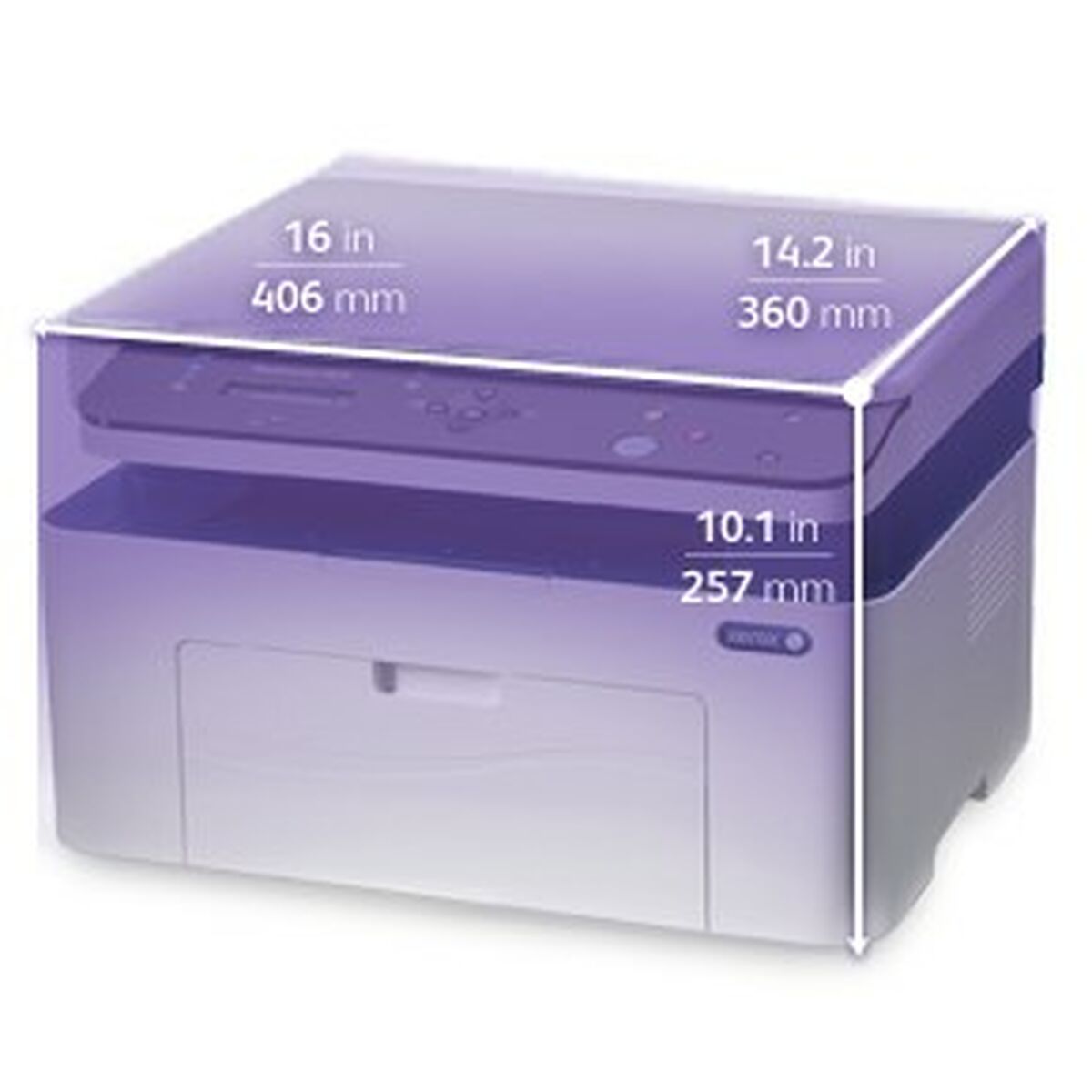 XEROX multifonction WorkCentre 3025 - impression, copie, numérisation - 600 x 600 DPI A4 laser 20ppm Wi-Fi, AirPrint [3025V_BI]