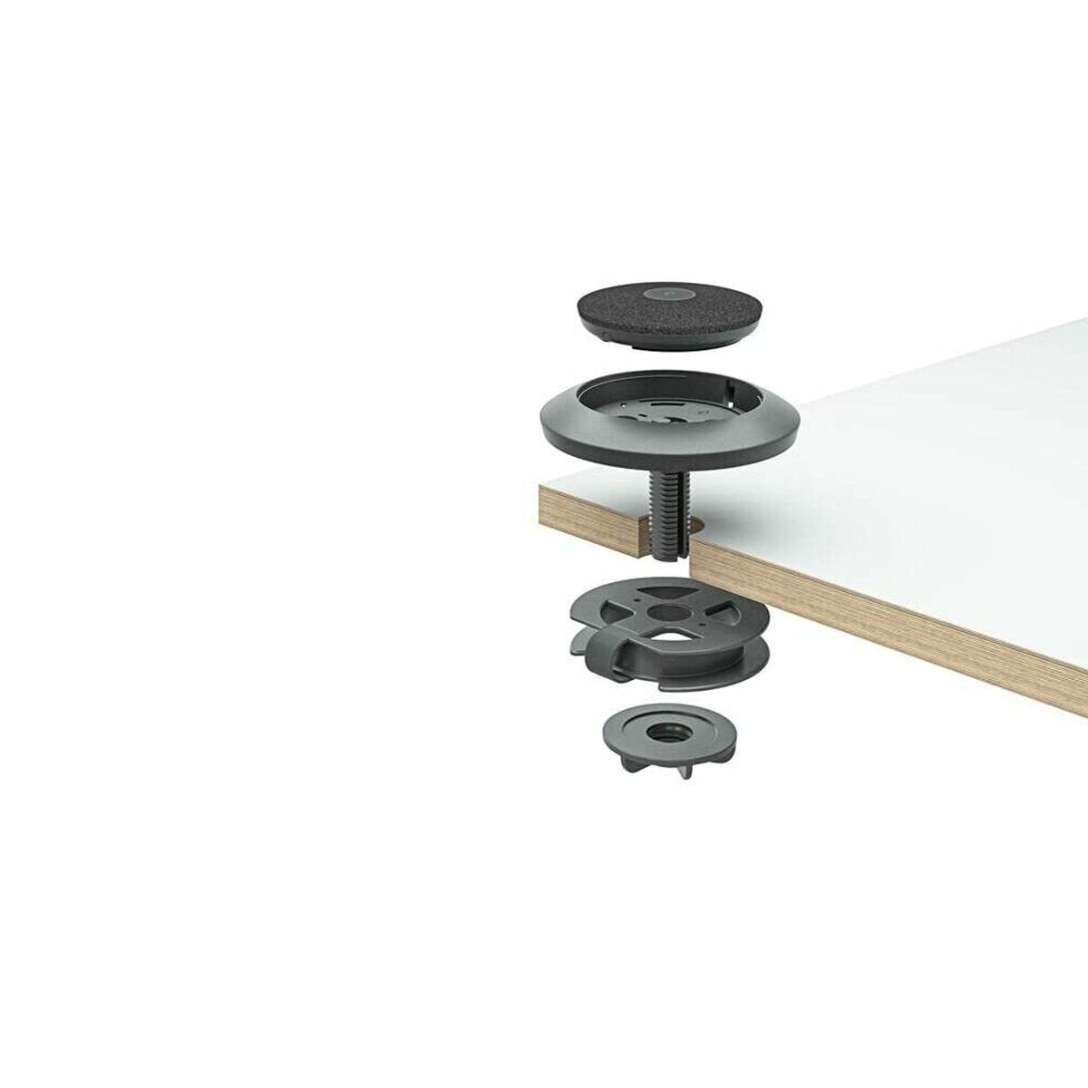 LOGITECH Rally Table and Ceiling Mount for Rally Mic Pod Bracket for microphone white ceiling mountable for Rally Bar