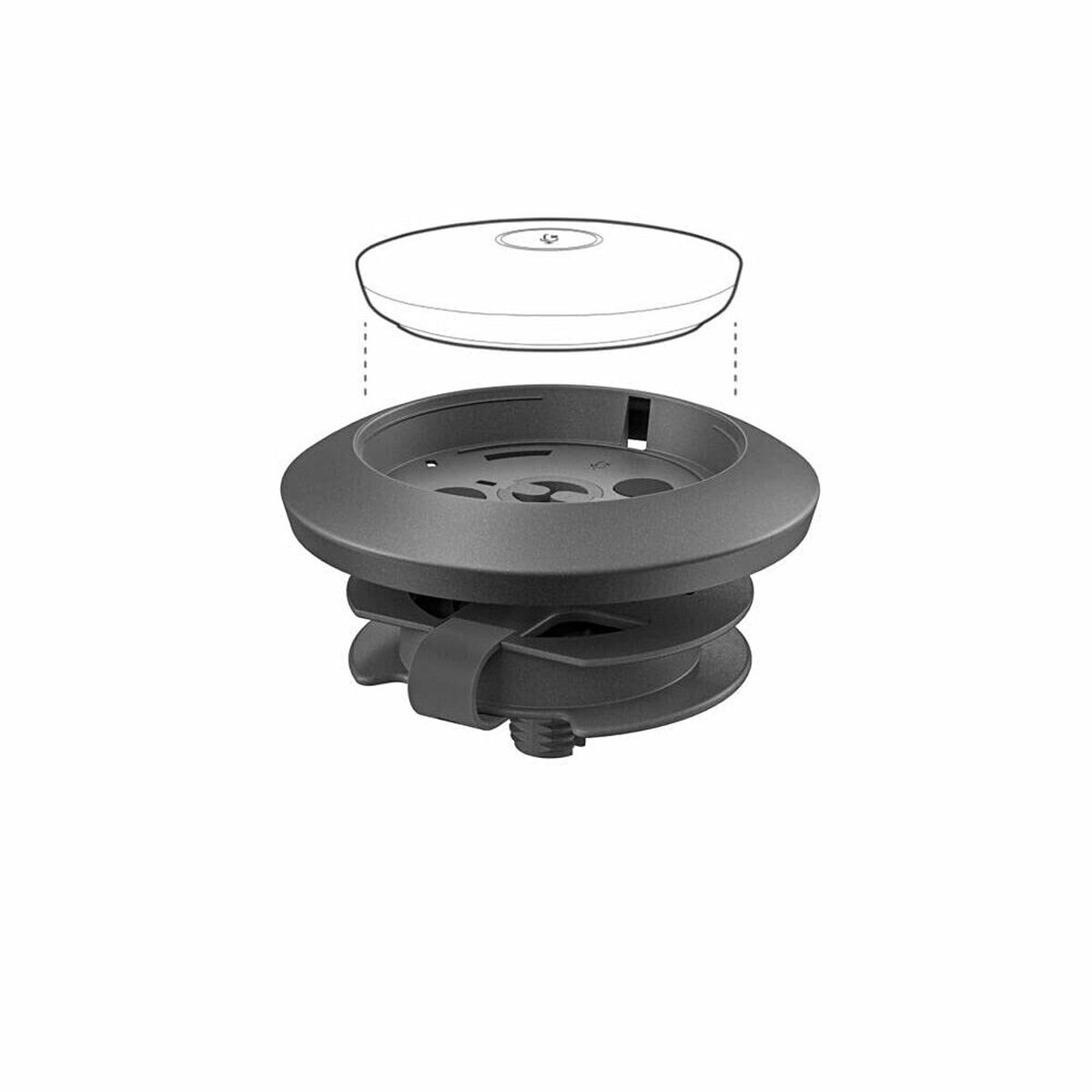 LOGITECH Rally Table and Ceiling Mount for Rally Mic Pod Bracket for microphone white ceiling mountable for Rally Bar