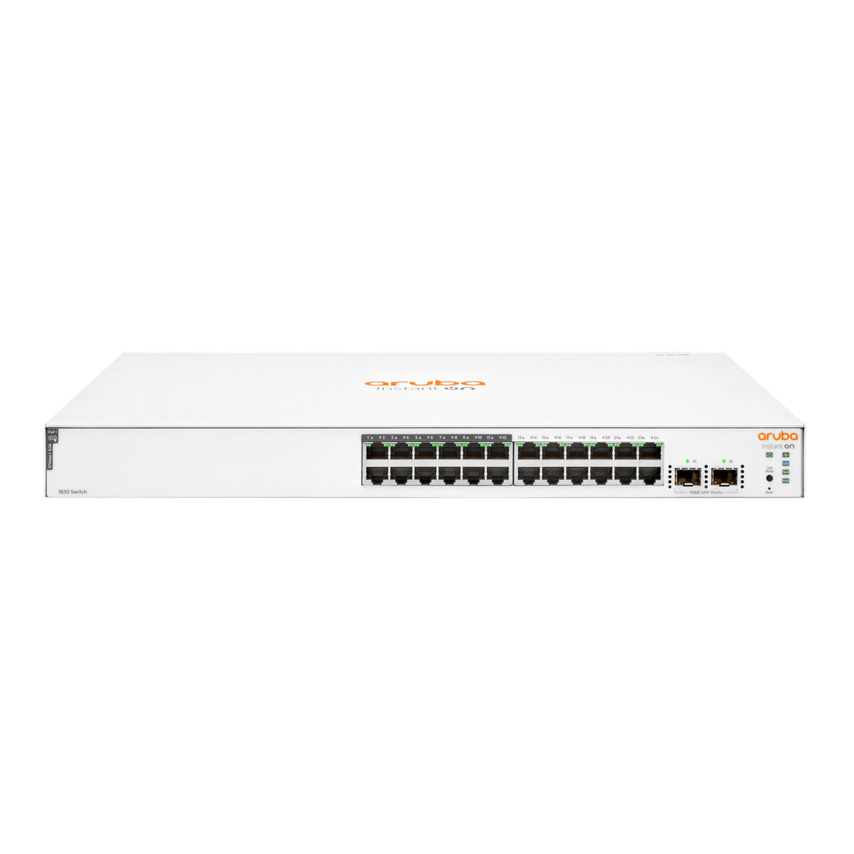 HPE Networking Instant On 1830 24G 12p Class4 PoE 2SFP 195W Switch Commutateur intelligent 12 x 10/100/1000 + 12 x10/100/1000 PoE+