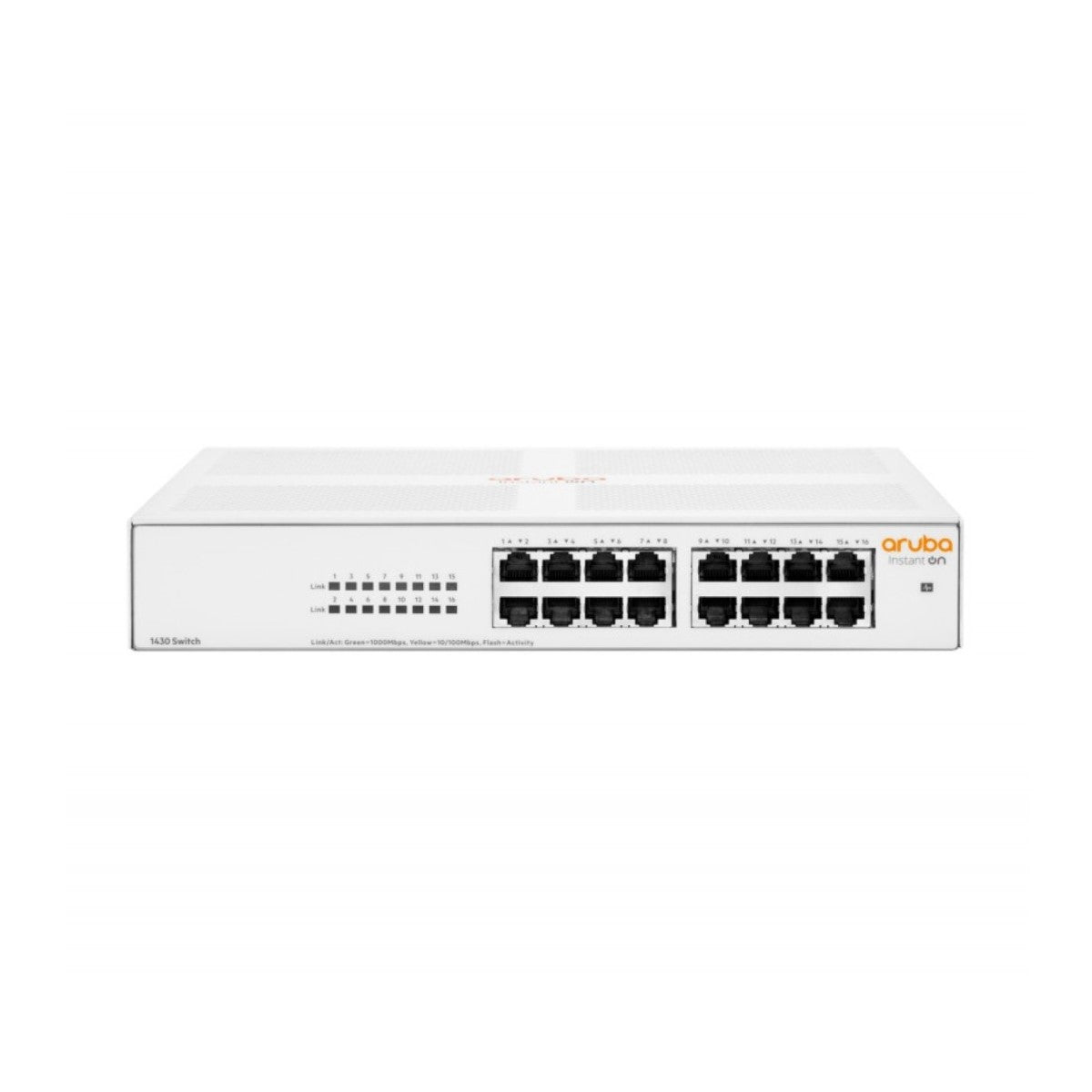 HPE Networking Instant On 1430 16G Switch Commutateur non géré 16 x 10/100/1000 de bureau Montable sur rack fixation murale BTO