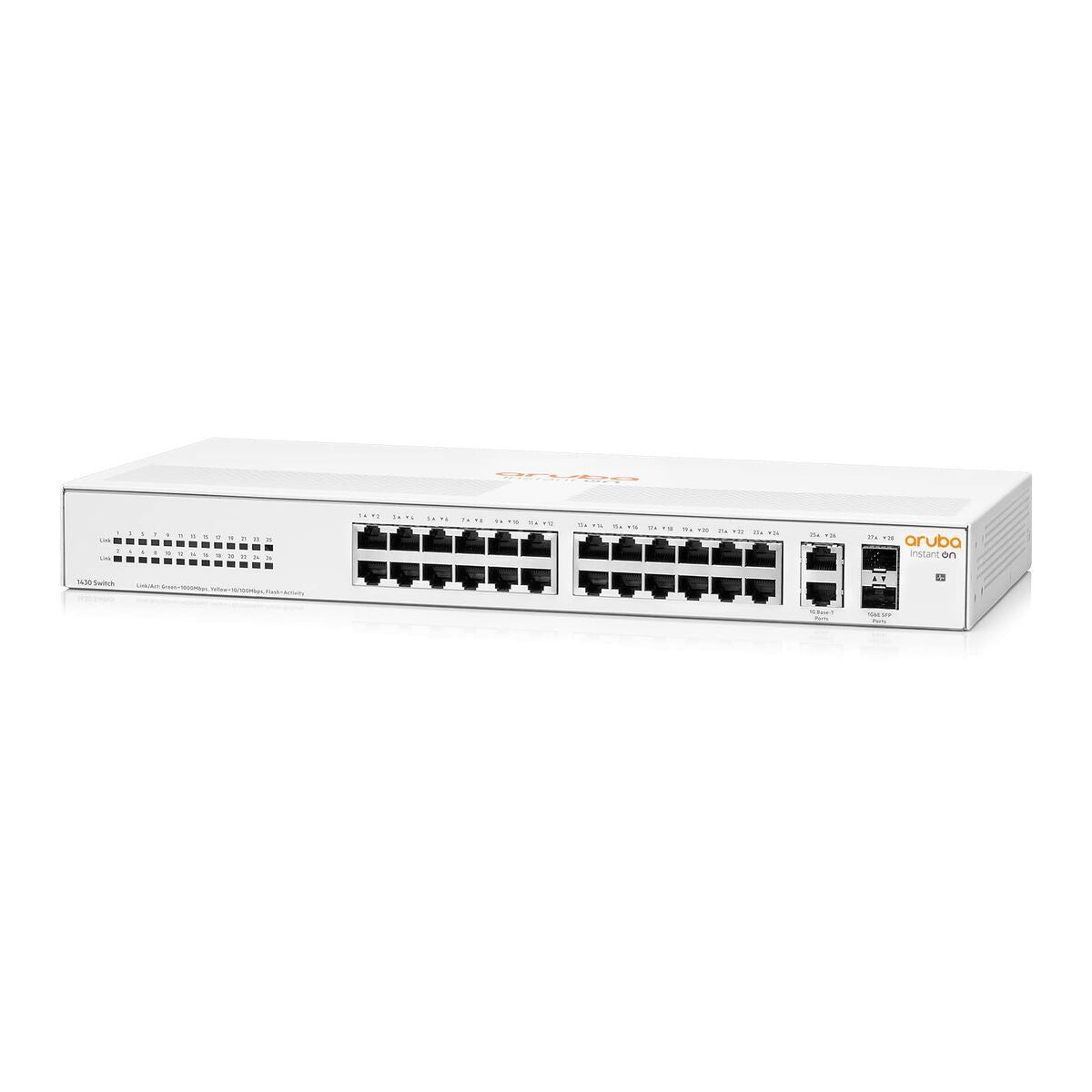 HPE Networking Instant On 1430 26G 2SFP Switch Commutateur non géré 26 x 10/100/1000 + 2 x 100/1000 SFP de bureau