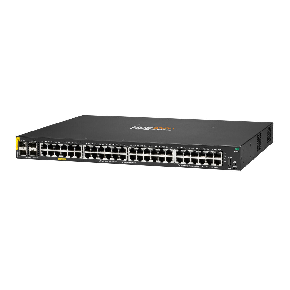 HPE Aruba Networking CX 6000 48p 10M/100M/1G Class4 PoE 4p SFP 1G 370W Switch EU en
