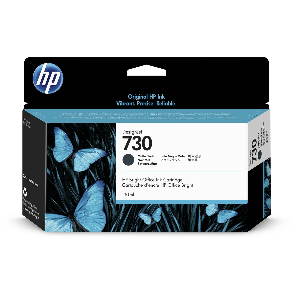 HP 730 130 ml Matte Black Ink Crtg