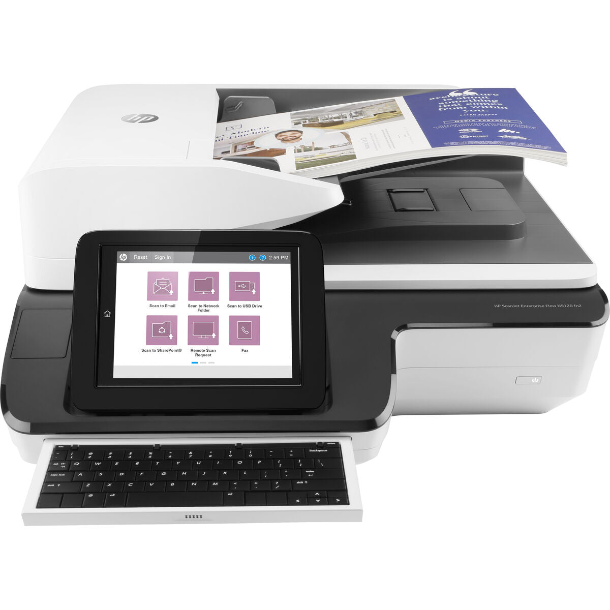 HP ScanJet Enterprise Flow N9120 fn2 Document scanner CIS Duplex 297x864mm 600dpix600dpi 120ppm ADF 200sheets 20000scans USB LAN