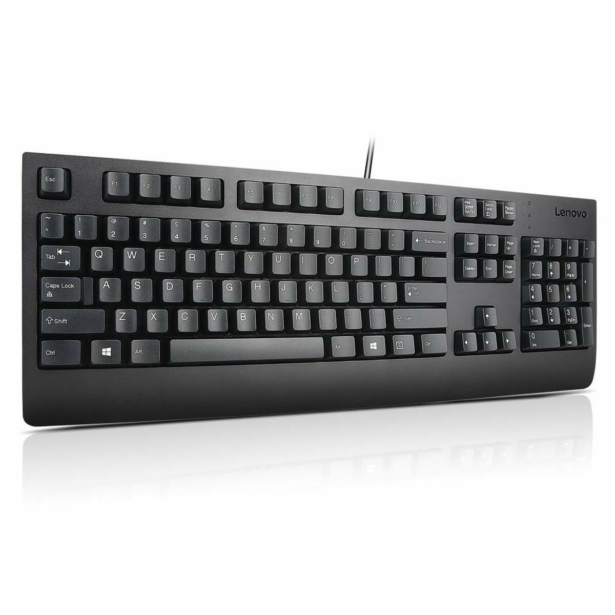 Lenovo 4X30M86918 clavier Bureau USB QWERTY Anglais américain Noir