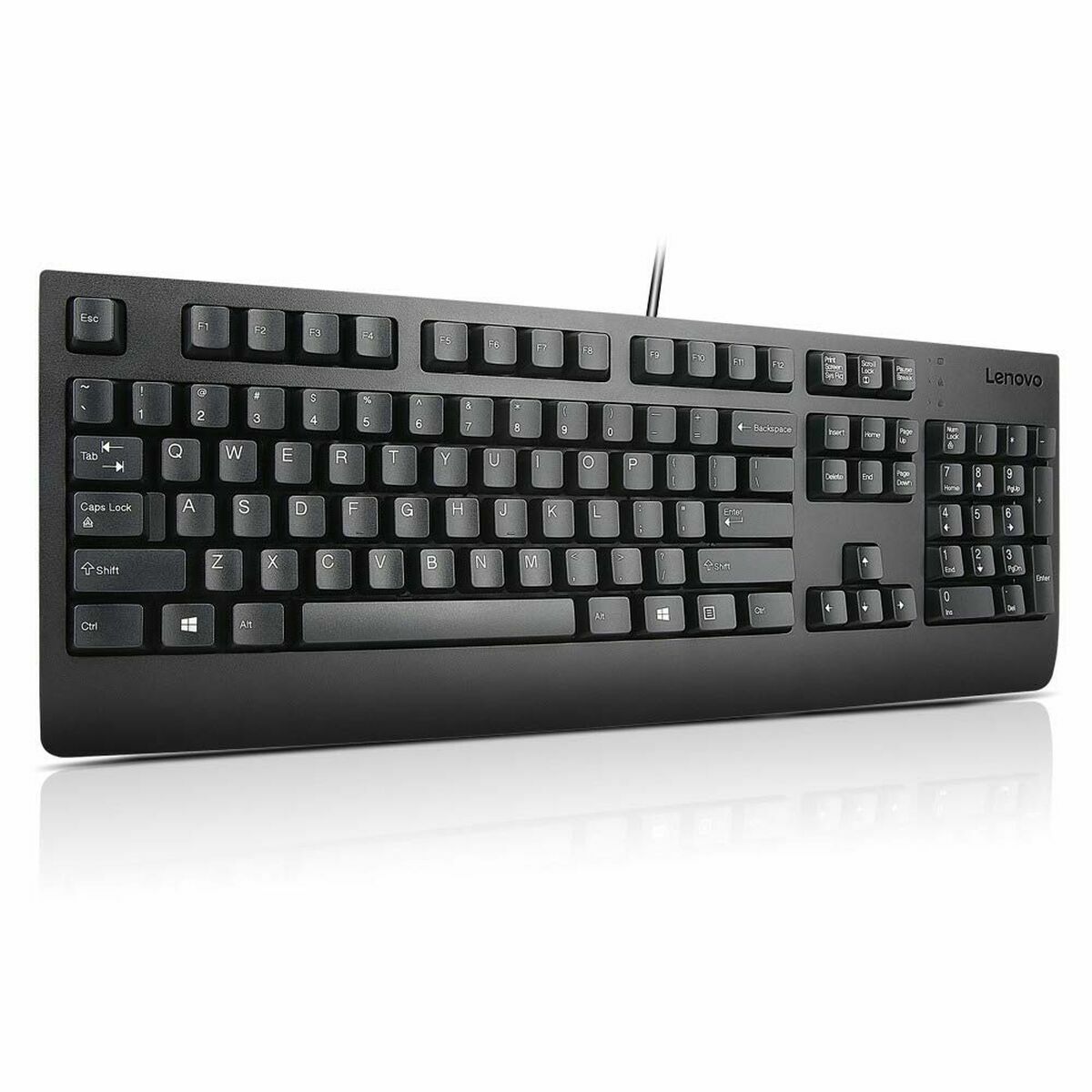 Lenovo 4X30M86918 clavier Bureau USB QWERTY Anglais américain Noir