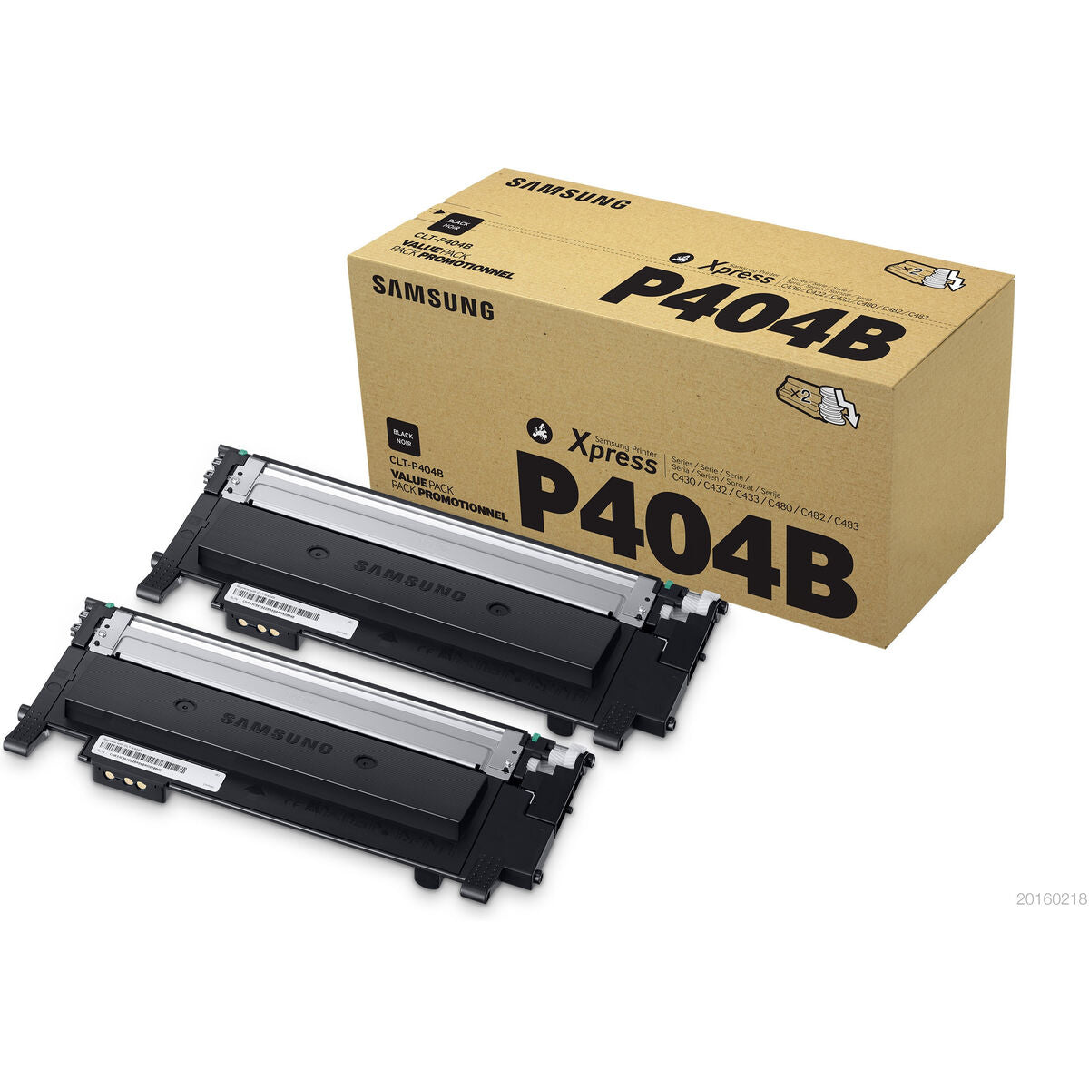 SAMSUNG CLT-P404B/ELS 2-pk Blk Toner Crtg