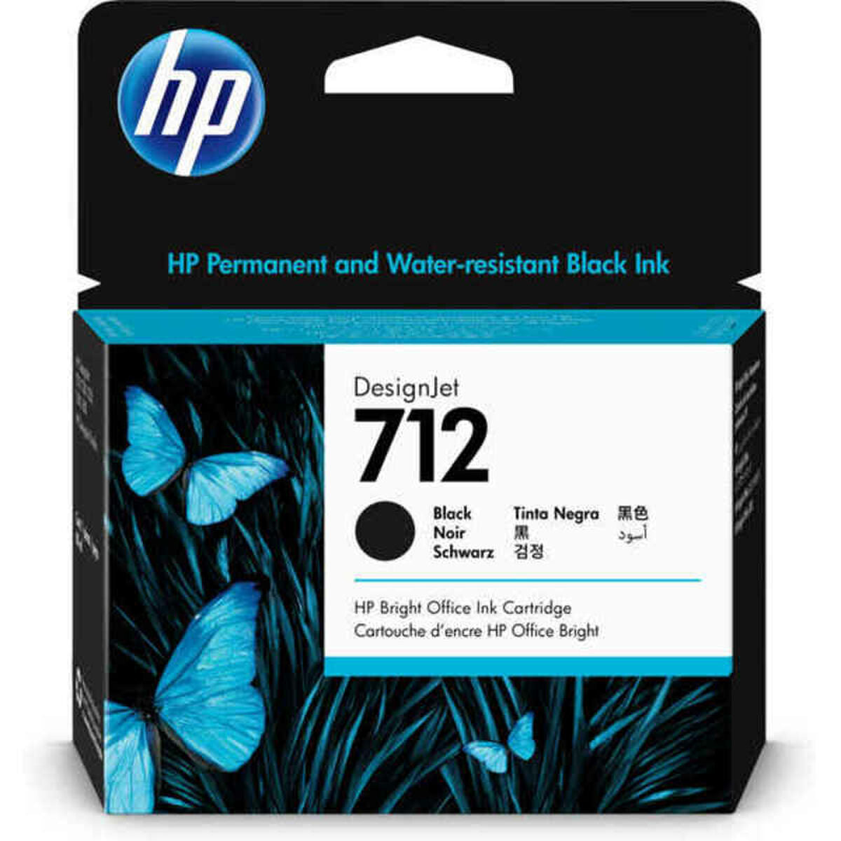 HP 712 80-ml Black Designjet Ink Cartridge