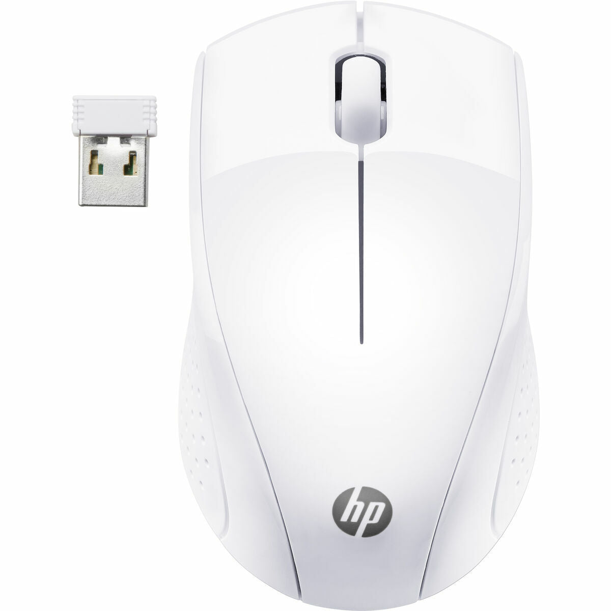 HP 220 - Souris sans fil 2.4 GHz - 3 boutons - Blanc neige