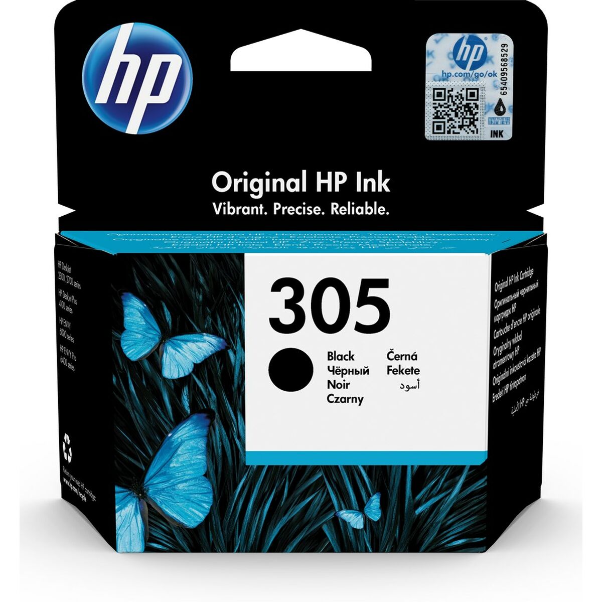 HP 305 Cartouche d'encre noire 3YM61AE Instant Ink