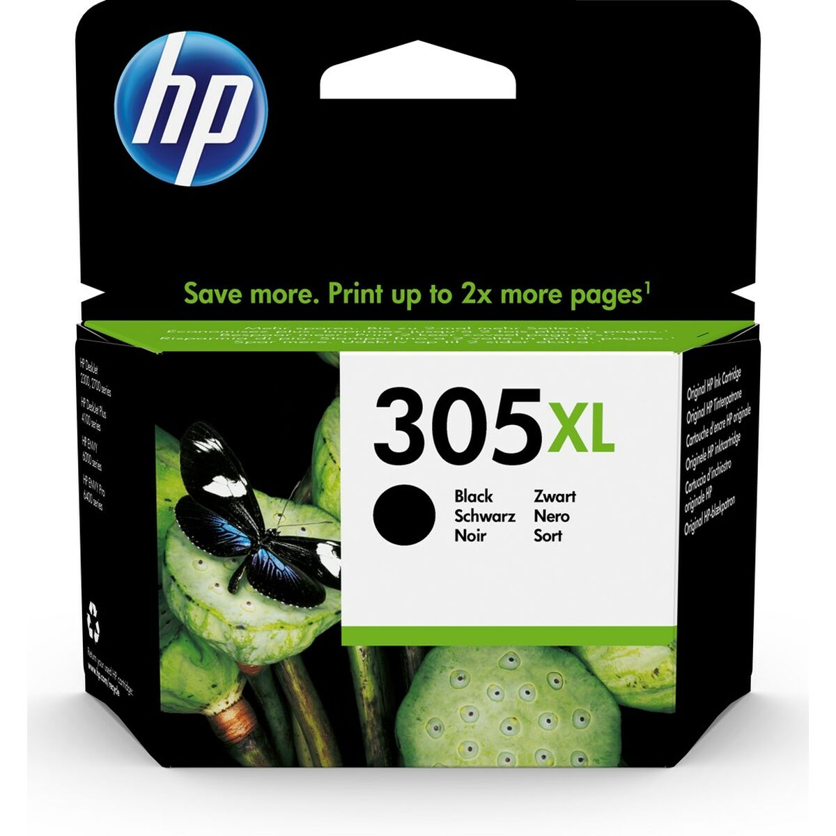 HP 305 XL Cartouche d'encre noire 3YM62AE Instant Ink