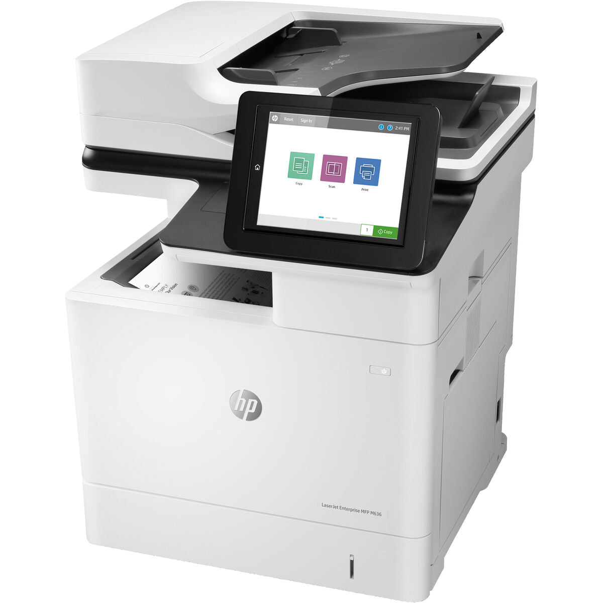 HP LaserJet Enterprise MFP M636fh MFP Mono laser 216x864mm A4 71ppm Copy 71ppm Print 650sheets USB LAN