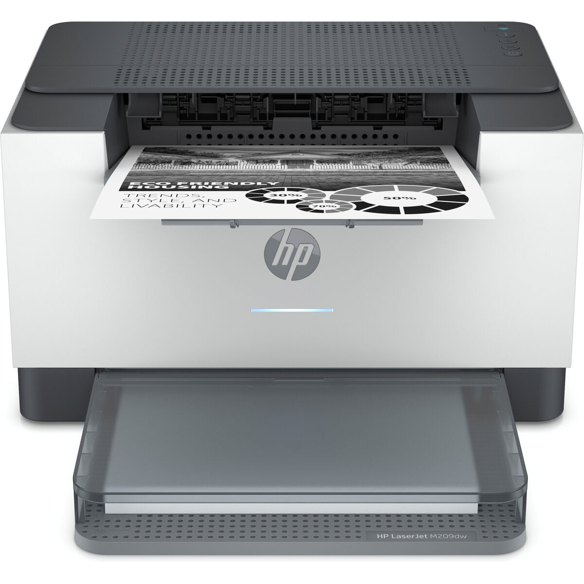 HP LaserJet M209dw Printer Mono B/W Duplex laser A4 600x600dpi 29ppm capacity: 150 sheets USB 2.0 LAN Wi-Fi Bluetooth LE