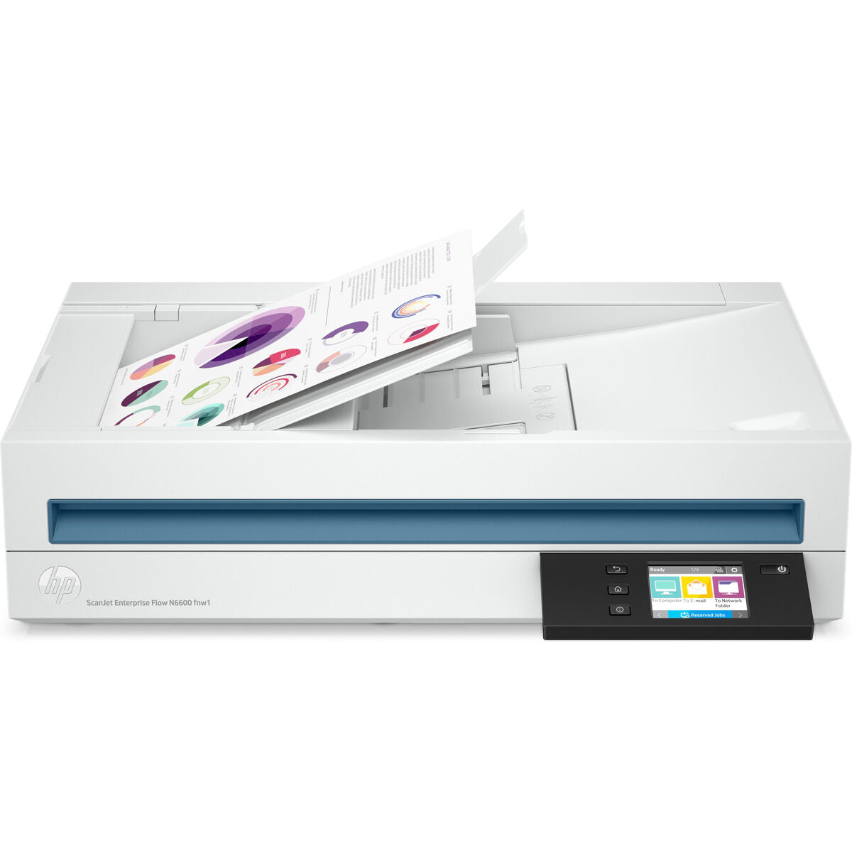HP ScanJet Enterprise Flow N6600 fnw1 scanner à plat Réseau/USB A4 avec chargeur auto de 100 feuilles - jusqu’à 50 ppm/100ipm