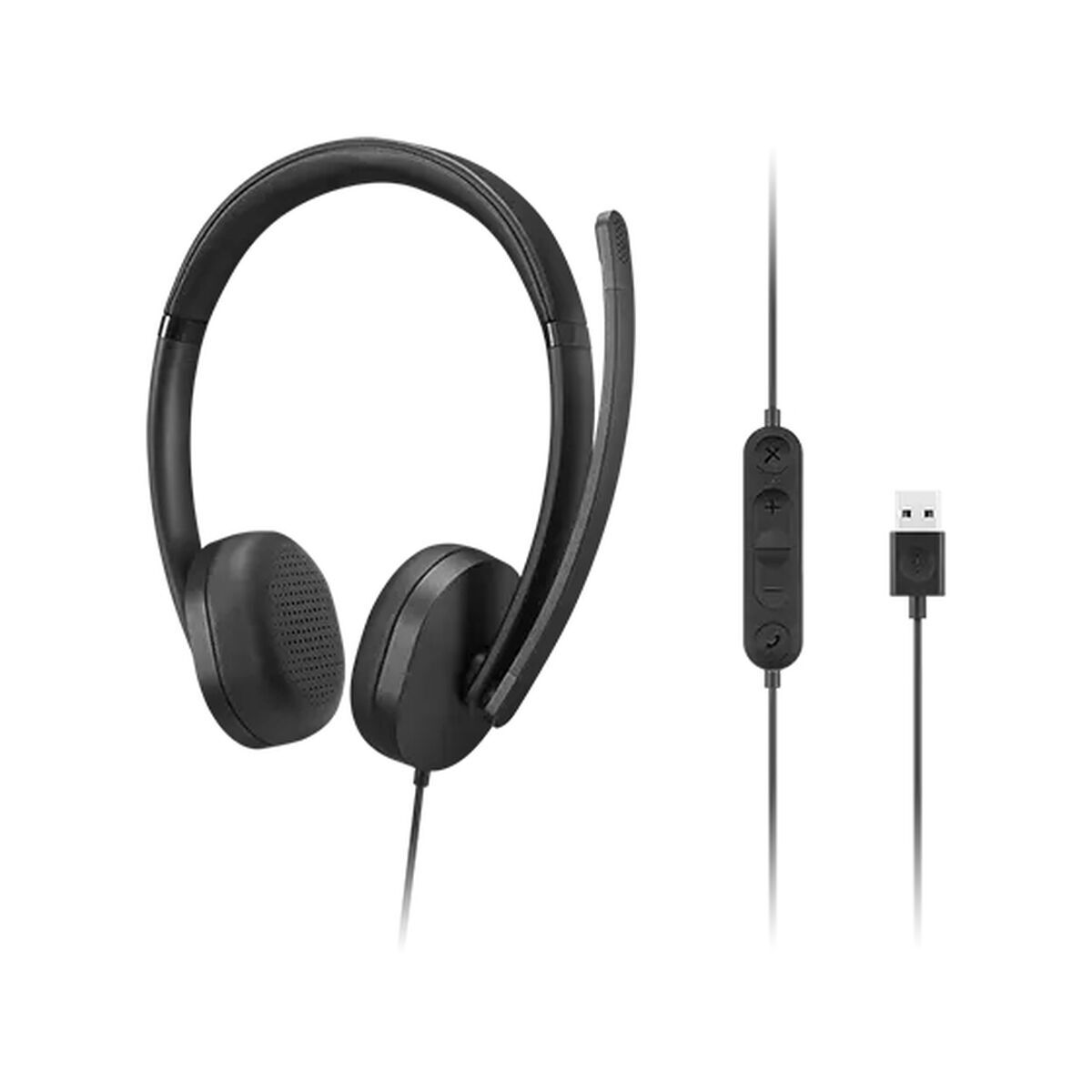 LENOVO Gen2 Headset on-ear wired USB-A black