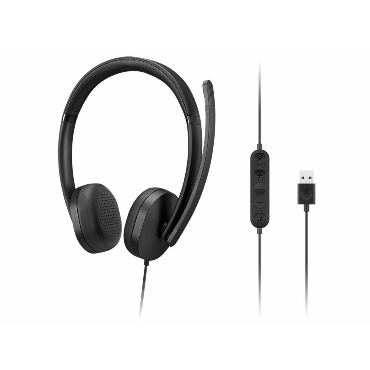 LENOVO Gen2 Headset on-ear wired USB-A black
