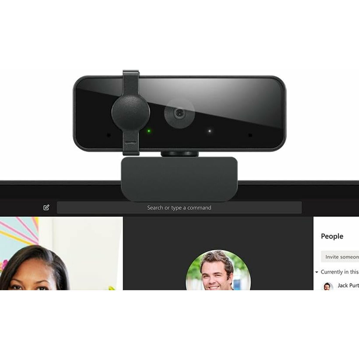 LENOVO Essential Webcam colour 1920 x 1080 1080p audio USB 2.0 MJPEG YUY2 DC 5 V