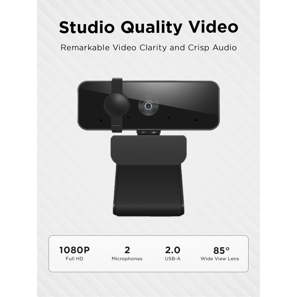 Lenovo 310 webcam 1920 x 1080 pixels USB 2.0 Noir