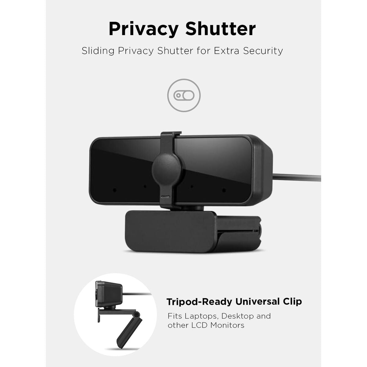Lenovo 310 webcam 1920 x 1080 pixels USB 2.0 Noir