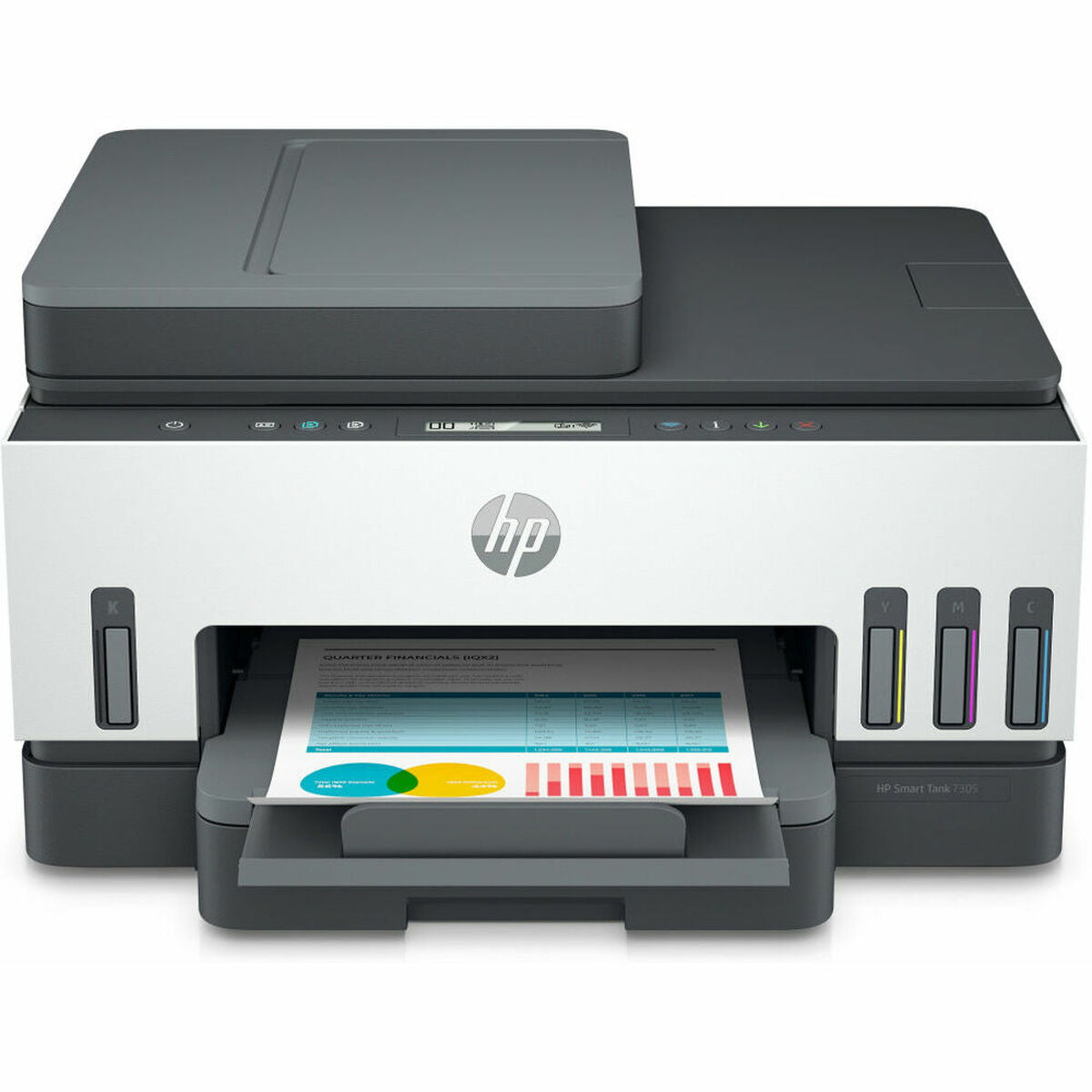 HP Smart Tank 7305 All-in-One MFP colour inkjet refillable A4 13ppm Copy 15ppm Print 250sheets USB LAN Wi-Fi Bluetooth