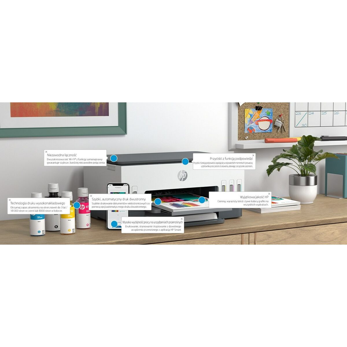 HP Smart Tank 670 All-in-One A jet d'encre thermique A4 4800 x 1200 DPI 12 ppm Wifi