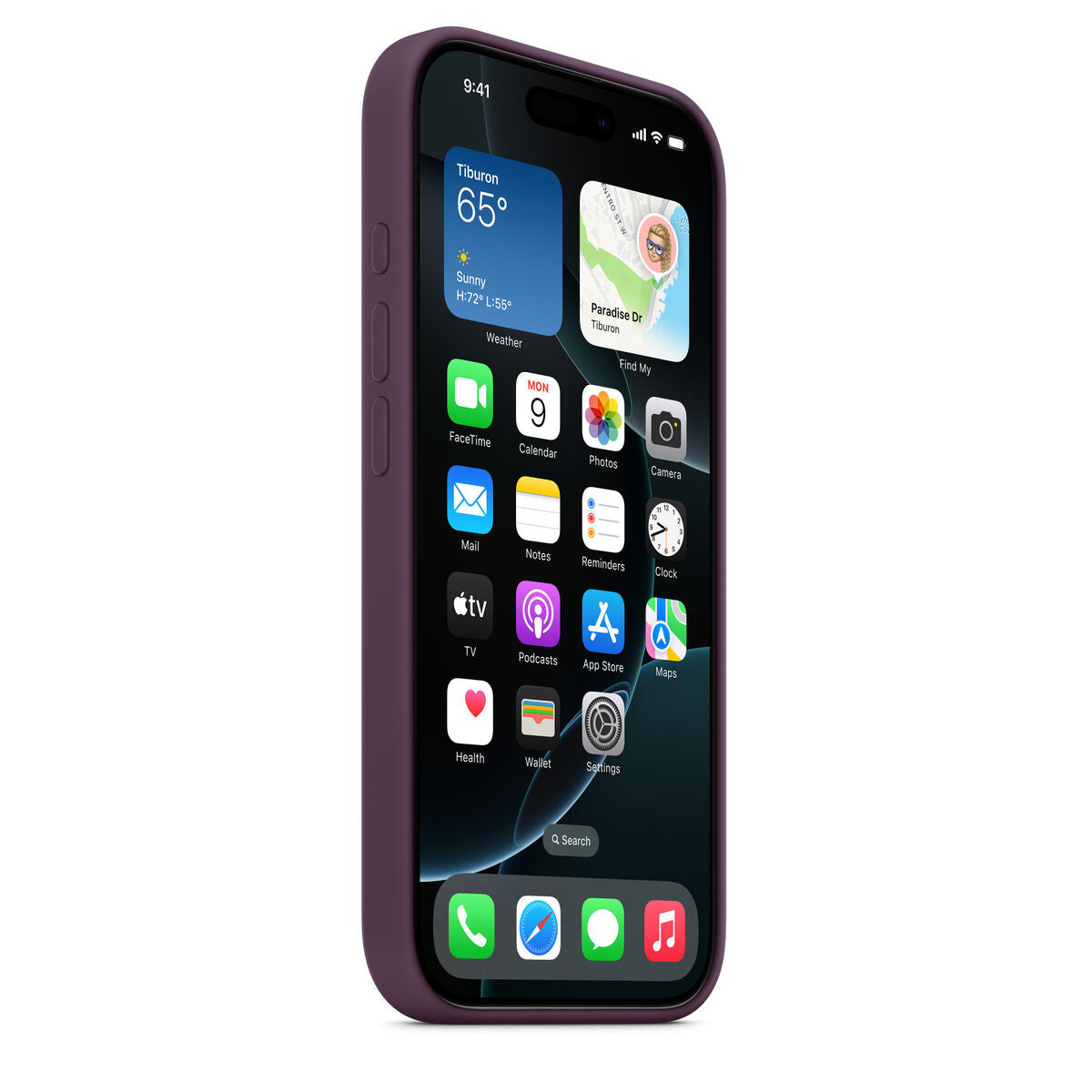 iPhone 16 Pro Si Case Plum
