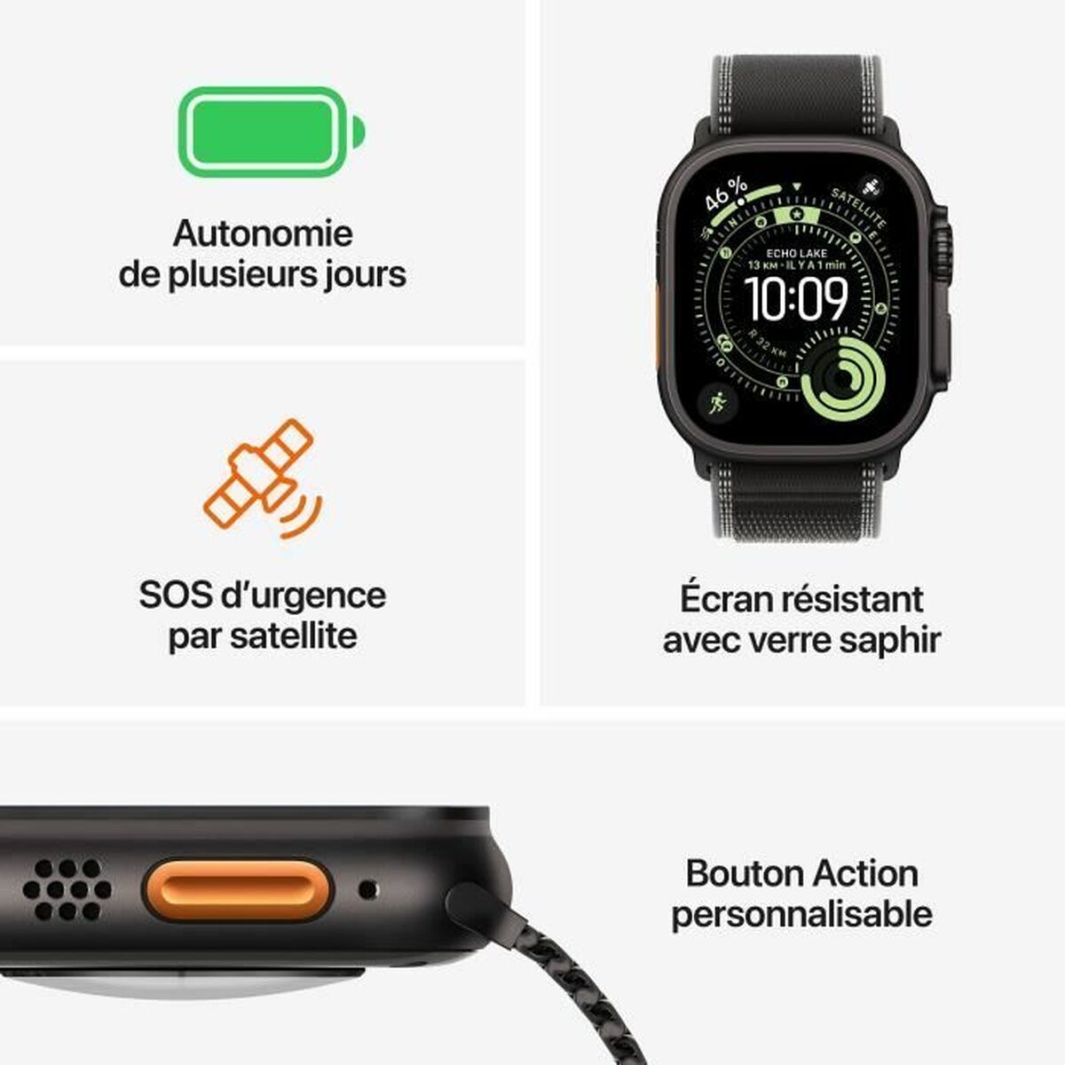 Apple Watch Ultra3 49 Bk Ti Bk Alp L