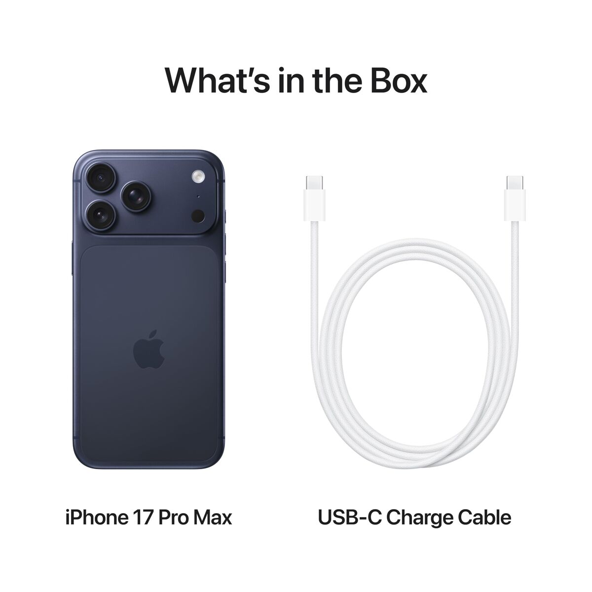 "Apple iPhone 17 Pro Max 17,5 cm (6.9"") Double SIM iOS 26 5G USB Type-C 512 Go Bleu"