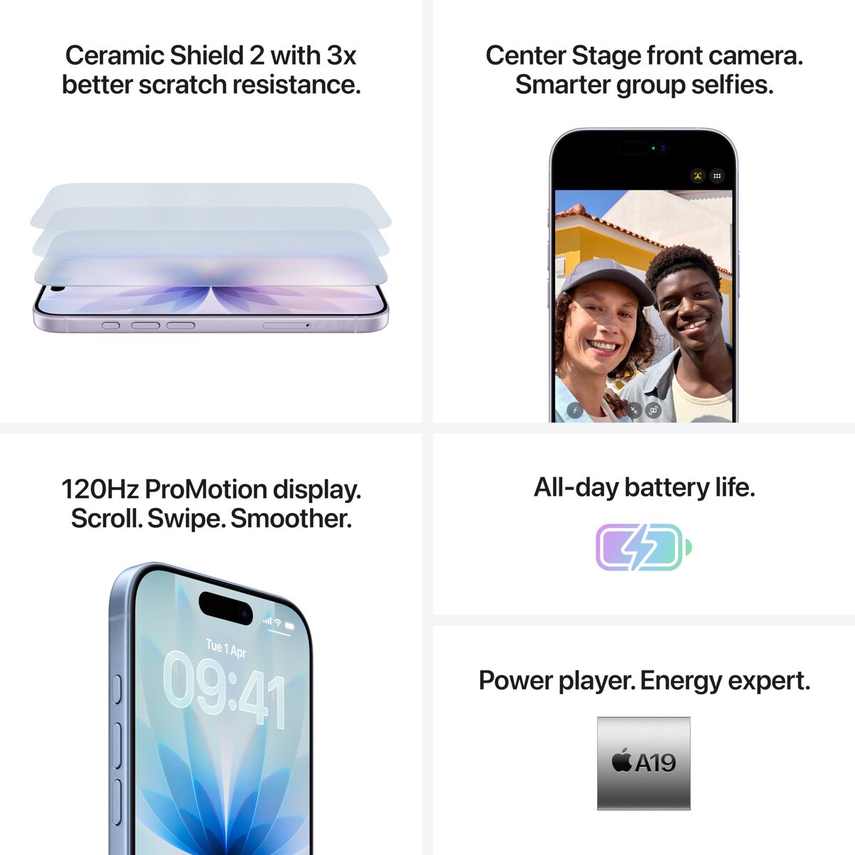 Iphone 17 (6.3'' - 256 Go, 8 Go RAM) Noir