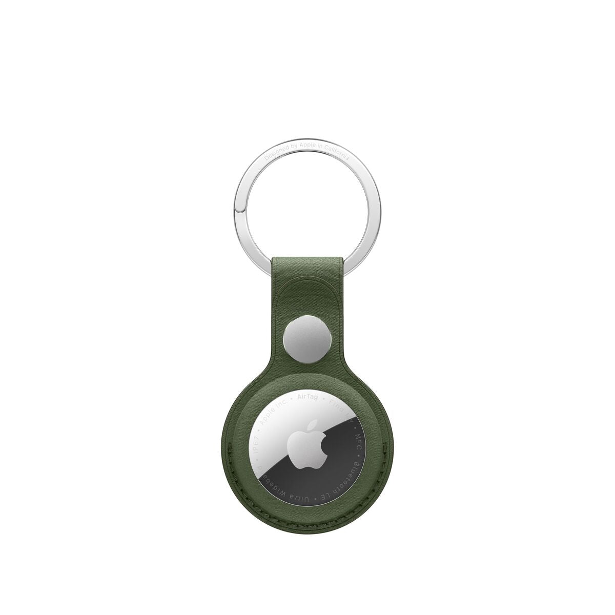 Airtag Finewoven Key Ring Moss