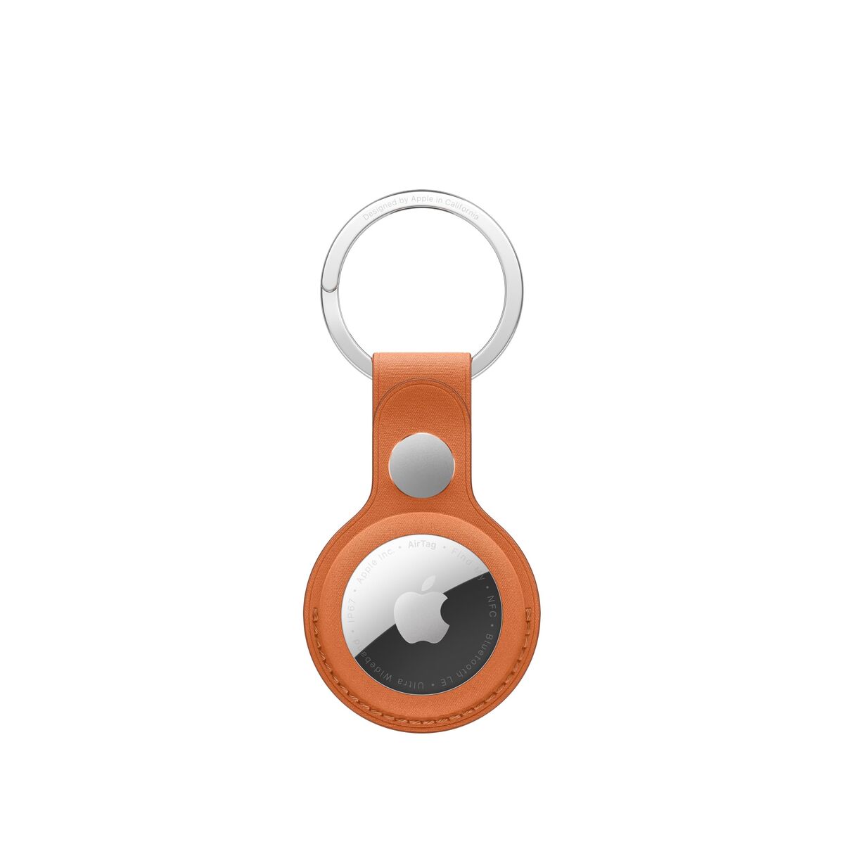 Airtag Finewoven Key Ring Fox Orange