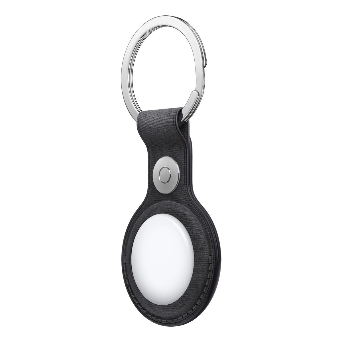 Airtag Finewoven Key Ring Black