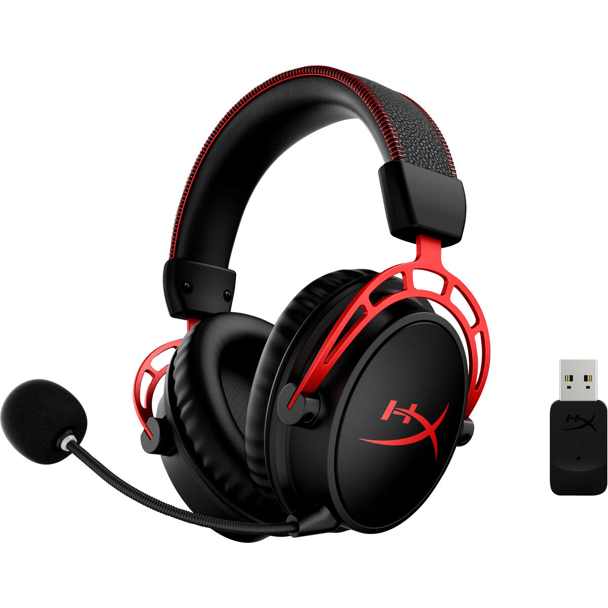 Casque HyperX Cloud Alpha sans fil avec microphone, noir-rouge