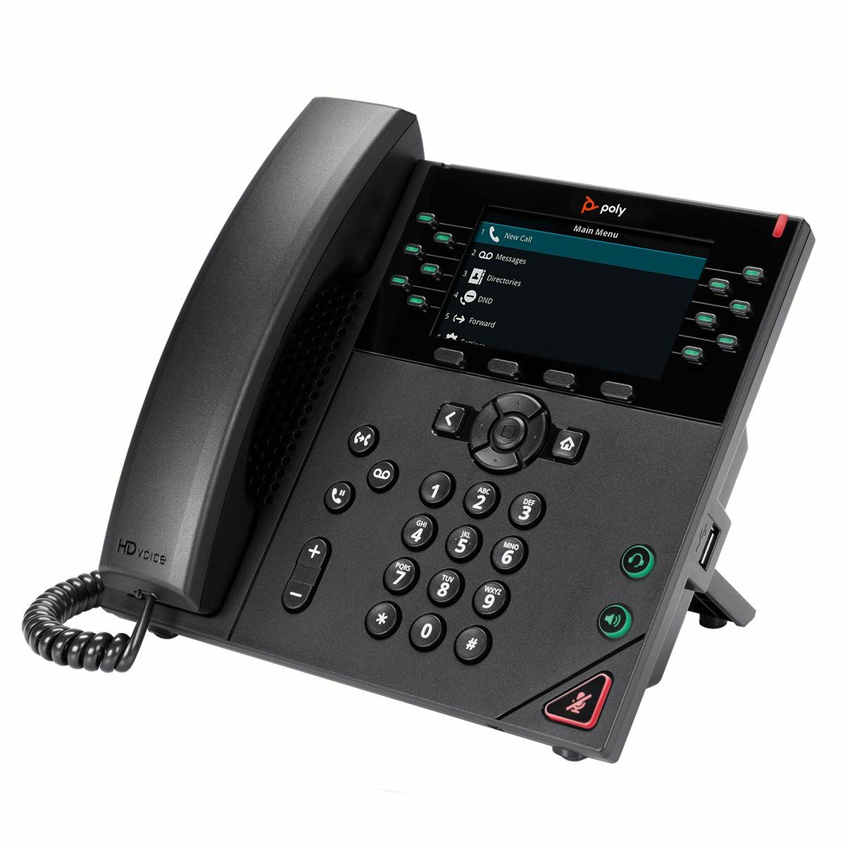 HP Poly VVX 450 12-Line IP Phone and PoE-enabled WW