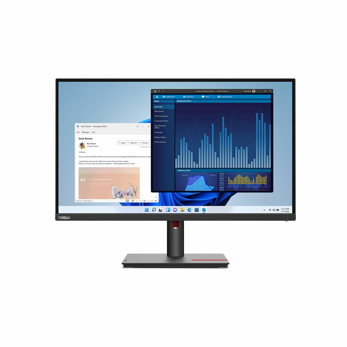 LENOVO ThinkVision T27p-30 27p UHD Monitor USB Type-C Monitor HDMI DP 3xUSB 3.2