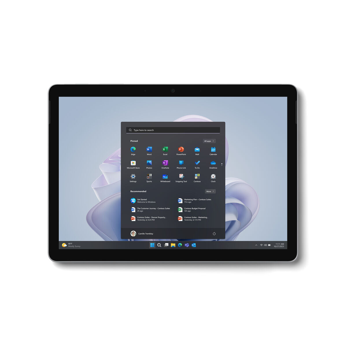 MICROSOFT Surface Go 4 - Intel N200 - 10.5p - 8Go - 256Go - W11P - WIFI- Platine - Tablette Hybride 2-en-1
