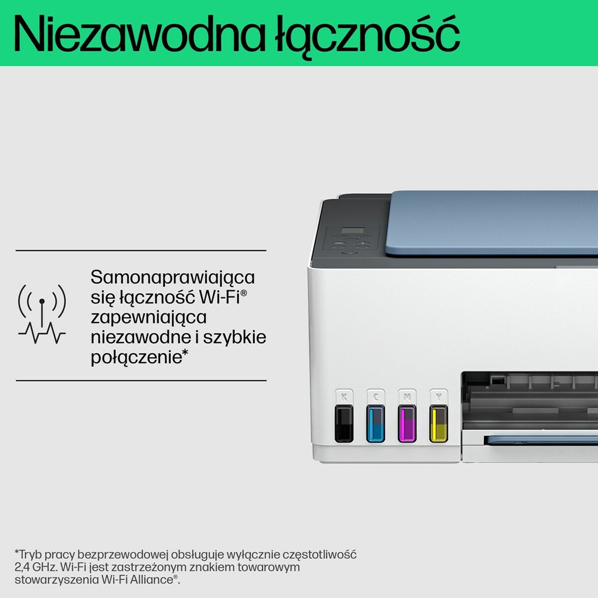 HP Smart Tank Imprimante Tout-en-un 585, Home and home office, Print, copy, scan, Wireless  High-volume printer tank  Print from phone or tablet  Scan to PDF