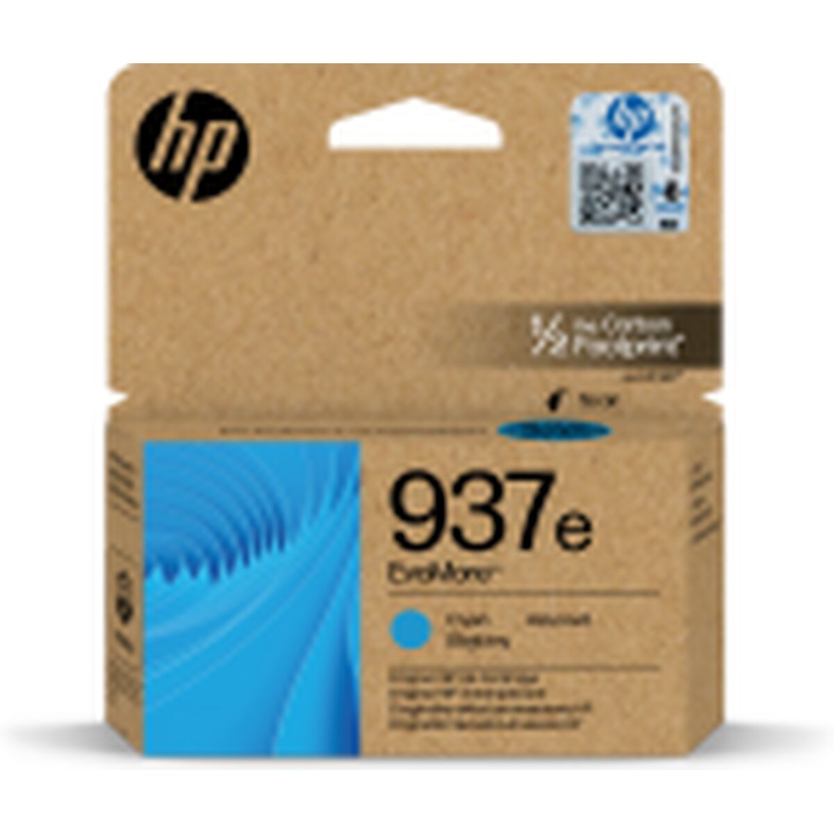 HP 937e EvoMore Cyan Original Ink Cartridge cartouche d'encre 1 piece(s) Rendement élevé (XL)