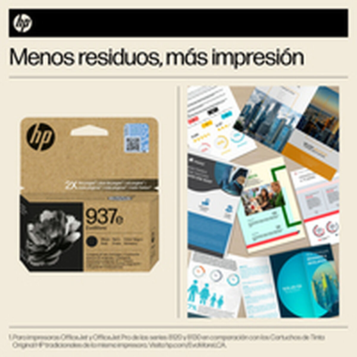 HP 937e EvoMore Black Original Ink Cartridge cartouche d'encre 1 piece(s) Rendement élevé (XL)