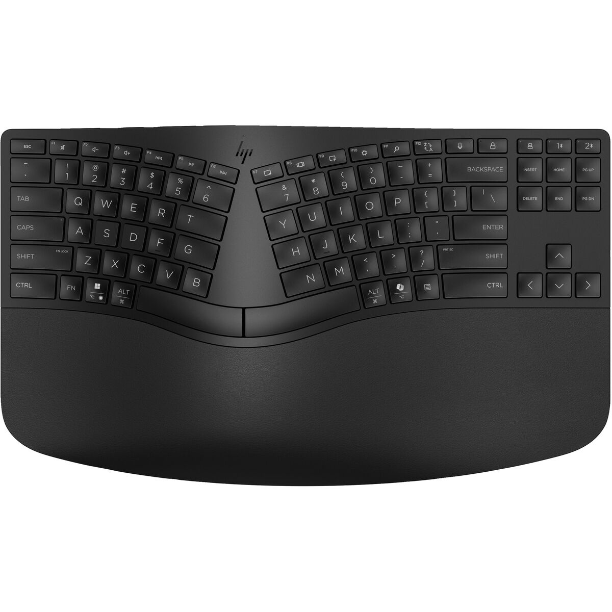 Clavier sans fil HP 965 ergonomique - récepteur USB + Bluetooth - noir QWERTY (7E756AA#ABB)