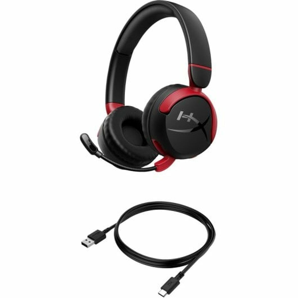 Casque sans fil HyperX Cloud Mini avec microphone, noir-rouge