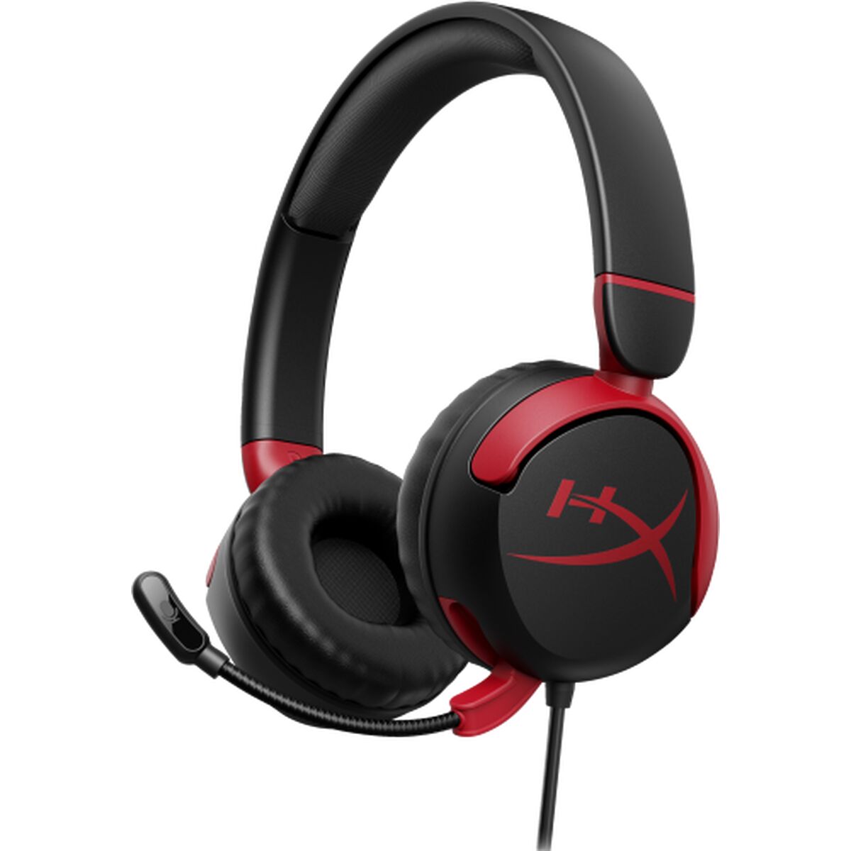 Casque filaire HyperX Cloud Mini avec microphone, minijack 3,5 mm, noir-rouge