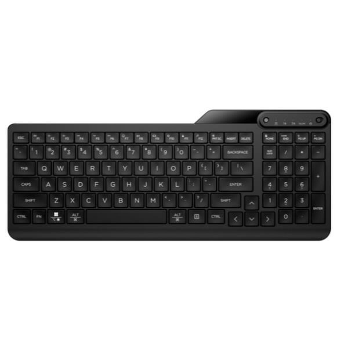 Clavier sans fil HP 475 mode double - récepteur USB + Bluetooth - noir QWERTY (7N7B9AA#ABB)