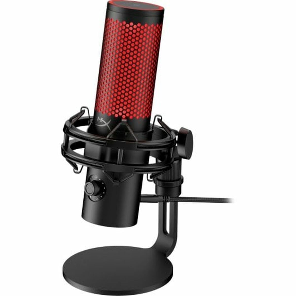 Microphone a condensateur HyperX QuadCast 2, USB, filtre anti-pop, noir