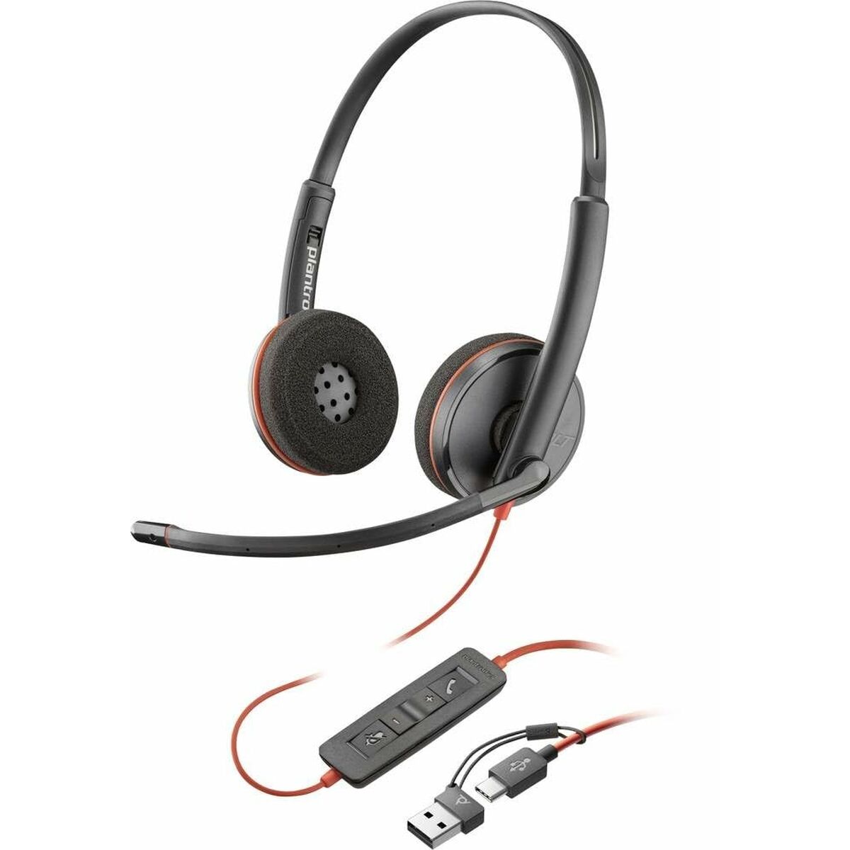 HP Poly BW 3220 Stereo USB-C HS +USB-C/A