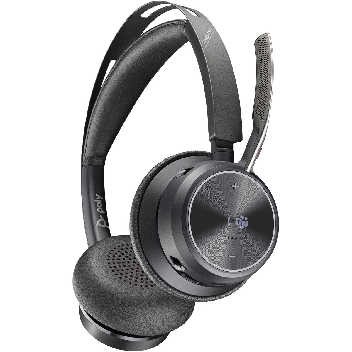 HP Poly Voyager Focus 2 Microsoft Teams Certified USB-C Bluetooth Headset +USB-C/A Adapter